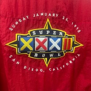 Red Super Bowl XXXII Jacket size XL
